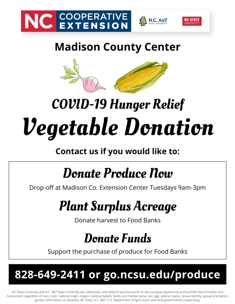 produce donation flyer
