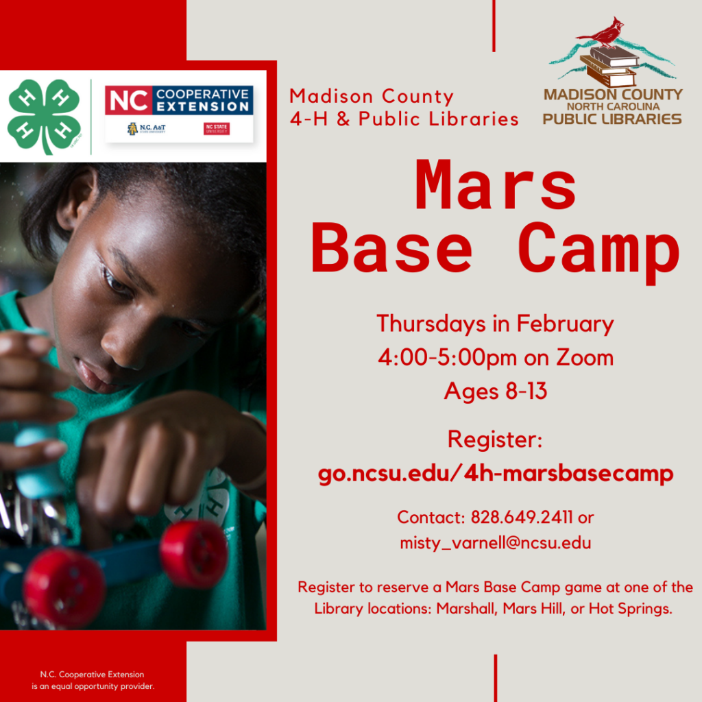 Mars Base Camp Flyer. All info in webpage.