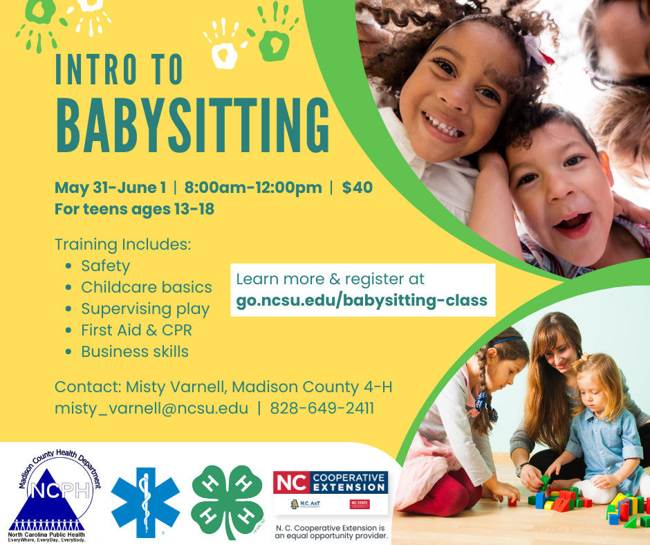 Babysitting class flyer