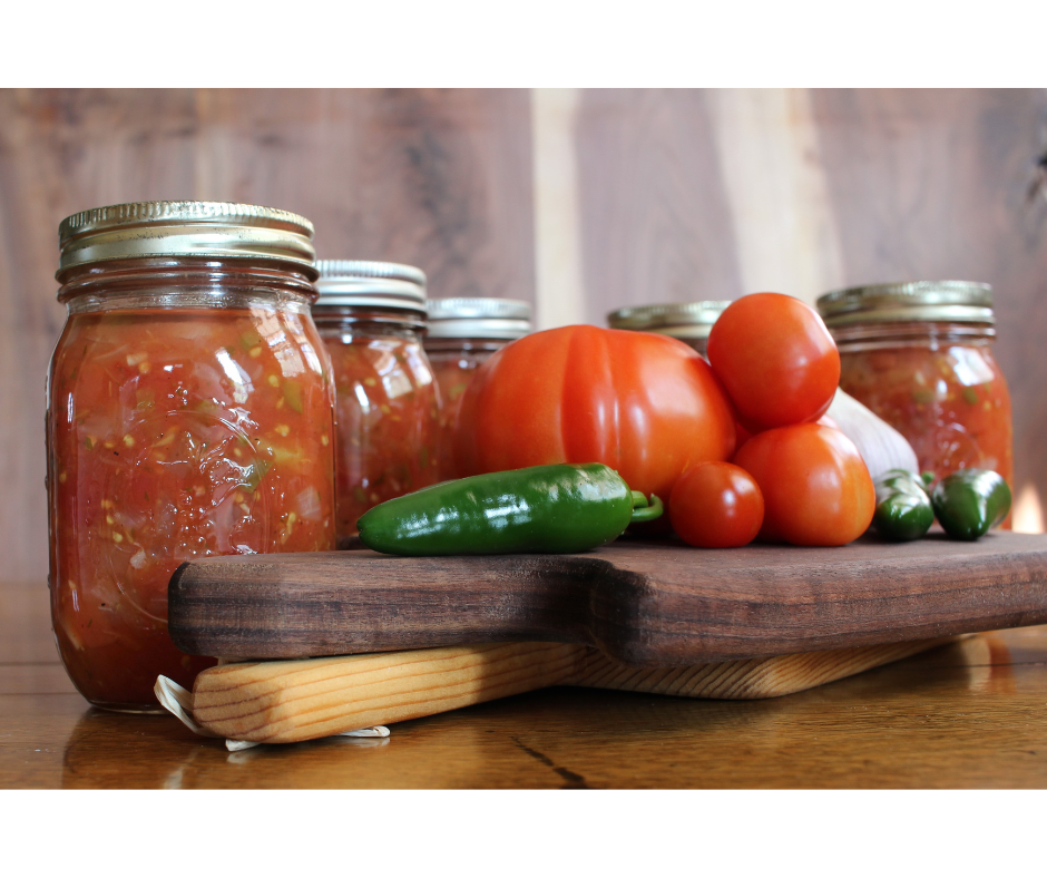 Canned Salsa and salsa ingredients