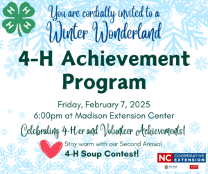 Achievement Program Invitation with snowflakes