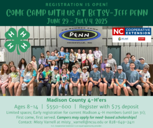 Group photo of youth in 4-H Camp rec hall.